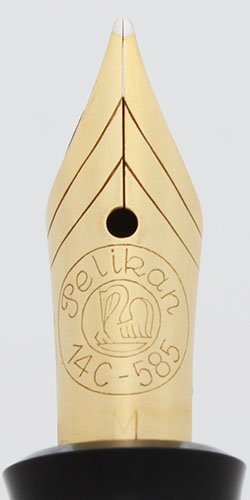 Pelikan 140 Fountain Pen - 1950s, Green Stripes, 14k Medium